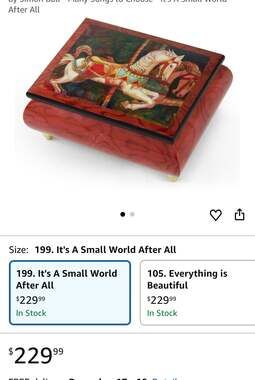 Handcrafted Ercolano Music Box Featuring "If You Can Believe" by Simon Bull
